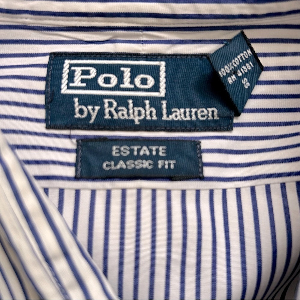 Polo Ralph Lauren Estate Classic Fit Long Sleeve Button Down Shirt - Picture 4 of 9